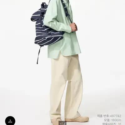 유니클로 jwa 스트레이트진 신규 색상 (아이보리)